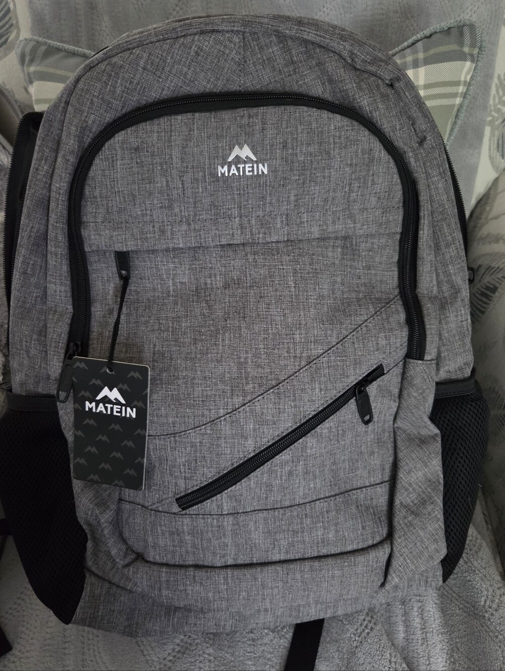 Grey Travel Backpack - Everyday Laptop Bag
